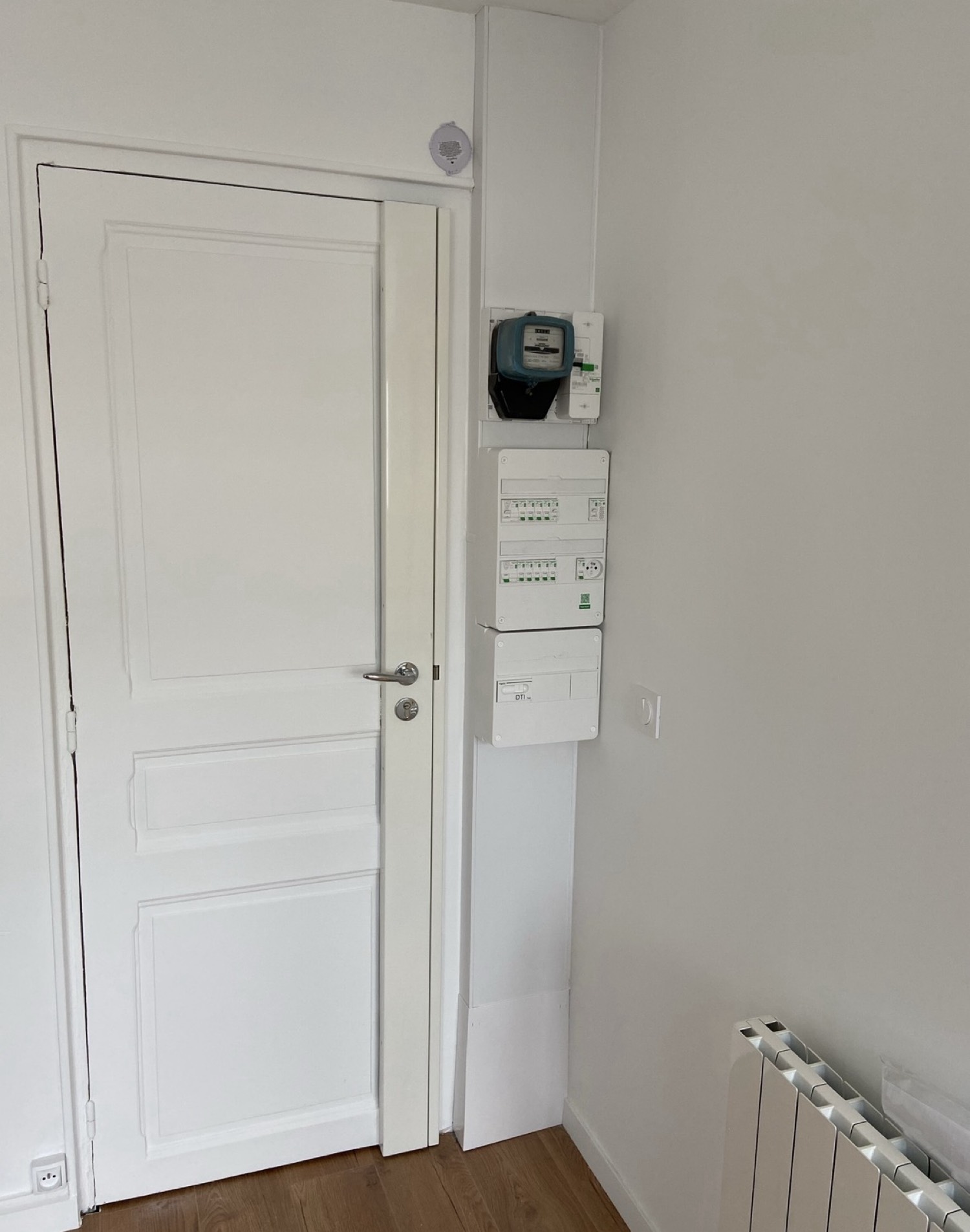 Tableau en entrée d’appartement après travaux