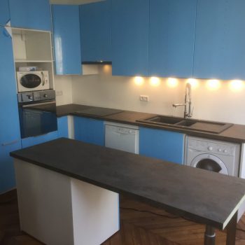 Rénovation cuisine Paris 14éme - Travaux après * BTP-Design®